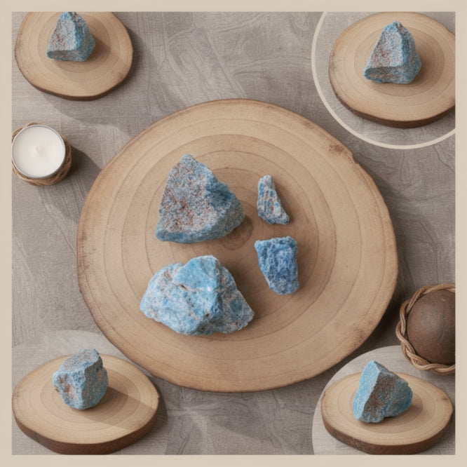 Kalavati Agate Authentic Blue Apatite Stone