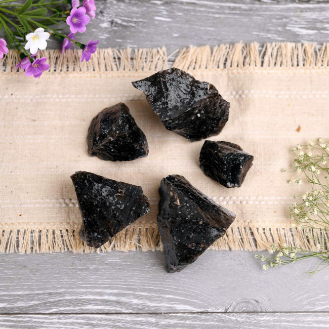 Kalavati Agate Authentic Black Obsidian Stone