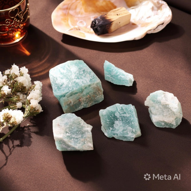 Kalavati Agate Premium Raw Amazonite Crystal