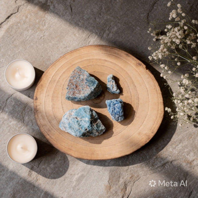 Kalavati Agate Authentic Blue Apatite Stone