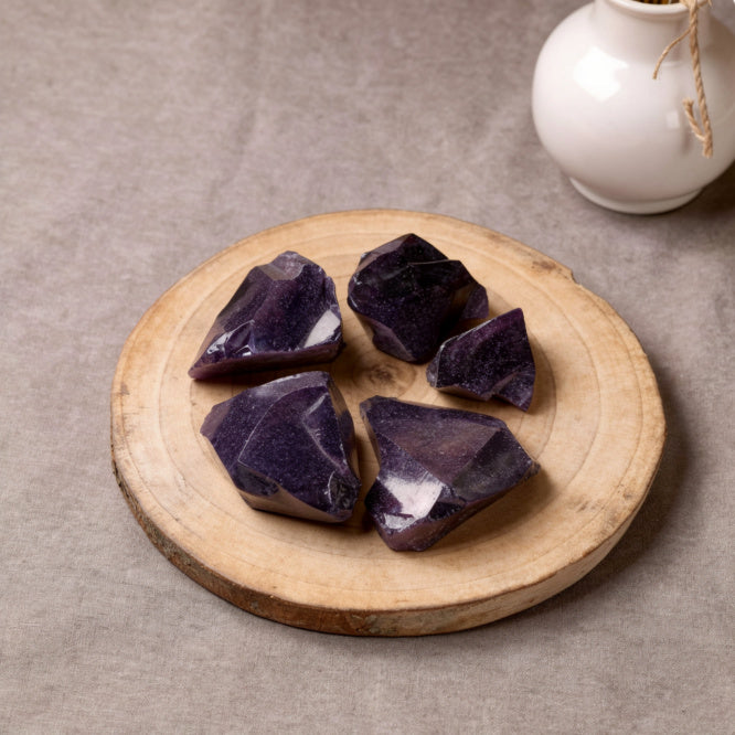 Kalavati Agate Premium Raw Blue Goldstone