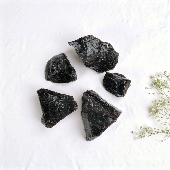 Kalavati Agate Authentic Black Obsidian Stone
