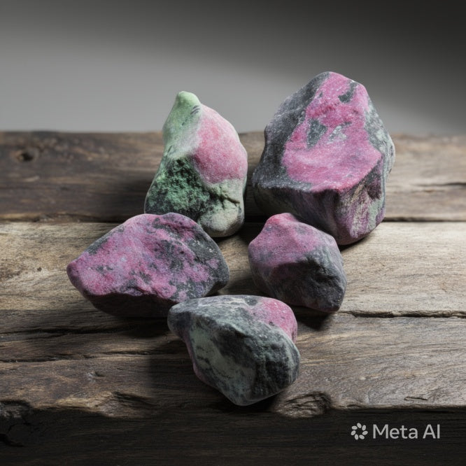 Kalavati Agate Premium Raw Ruby Zoisite Crystal