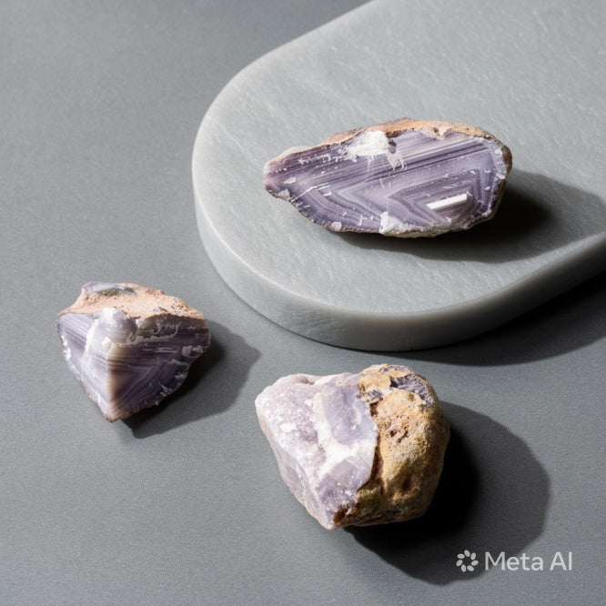 Kalavati Agate Premium Raw Blue Chalcedony Stone