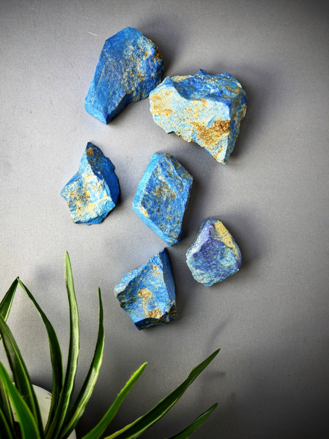 Kalavati Agate Premium Medium Raw Lapis Lazuli Stone