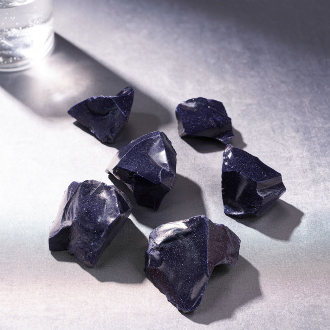 Kalavati Agate Premium Raw Blue Goldstone