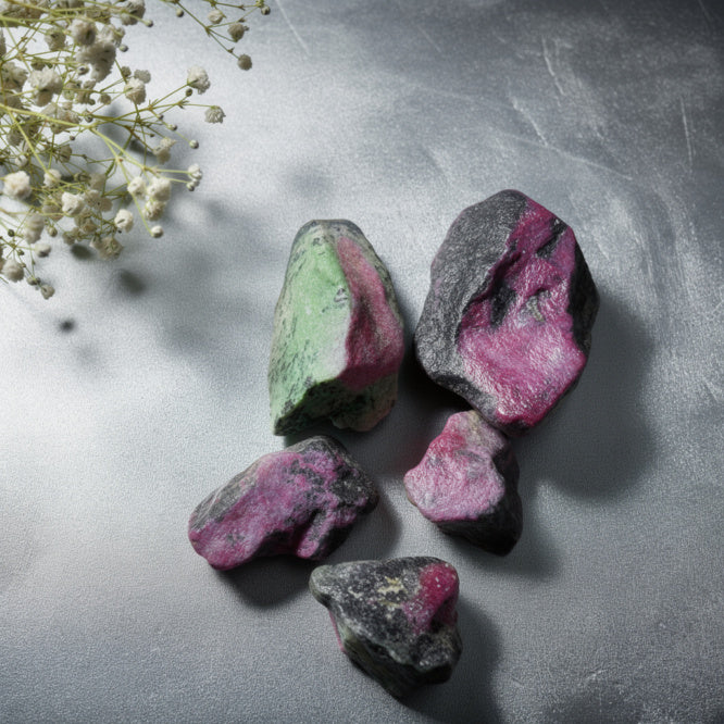 Kalavati Agate Premium Raw Ruby Zoisite Crystal
