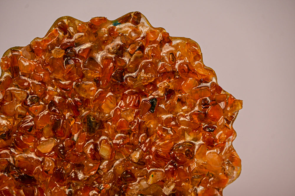 Kalavati Agate Amber Orange Crystal Cluster