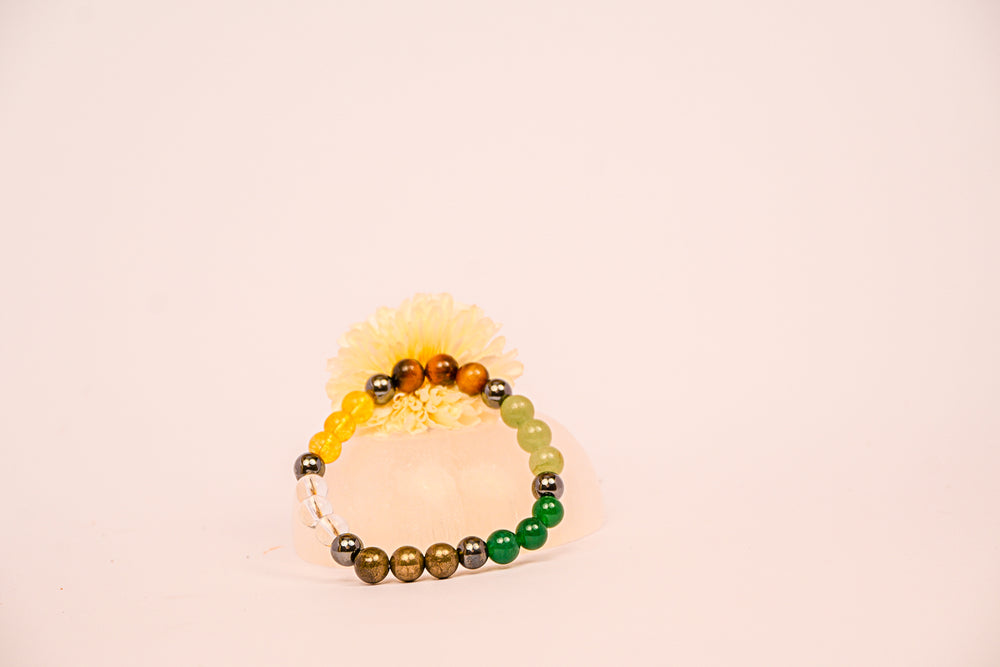 Kalavati Agate  Chakra Fusion Beaded  Bracelet