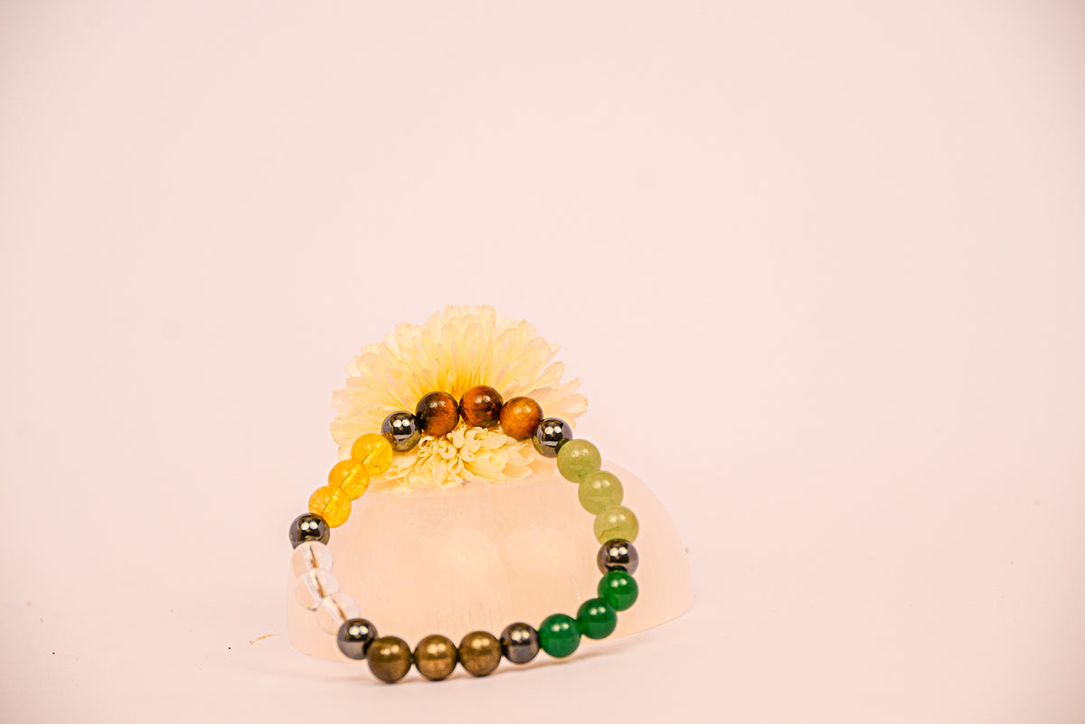 Kalavati Agate  Chakra Fusion Beaded  Bracelet
