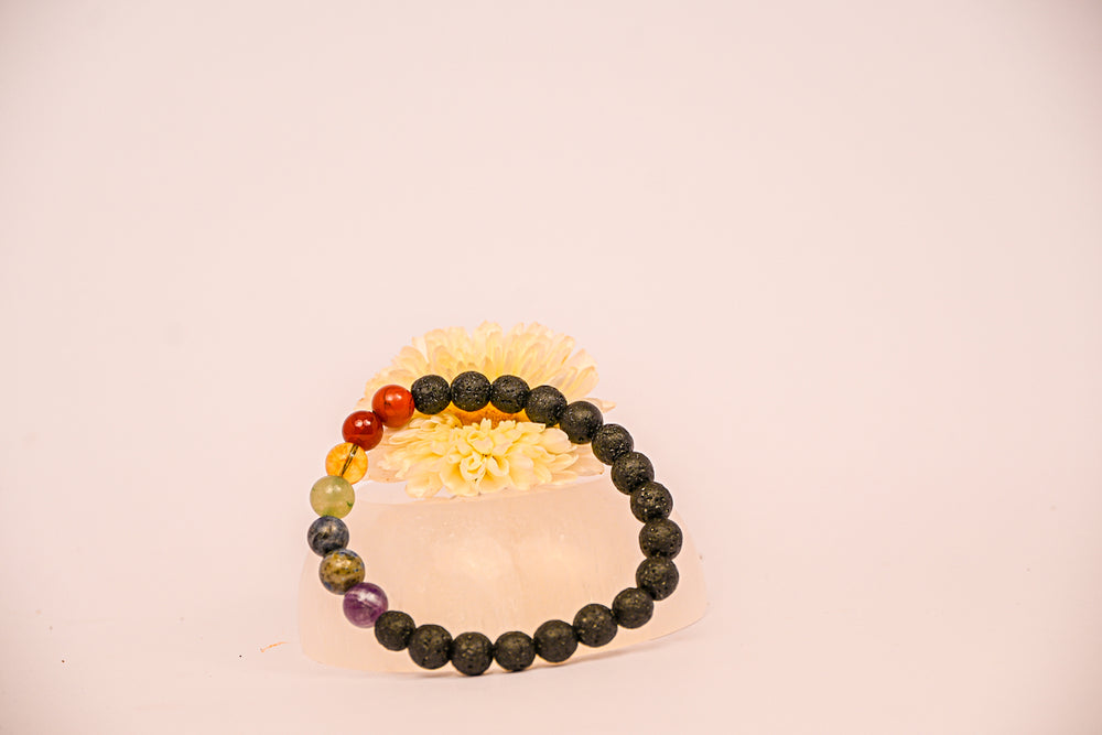 Kalavati Agate Divine Seven Chakra Bracelet
