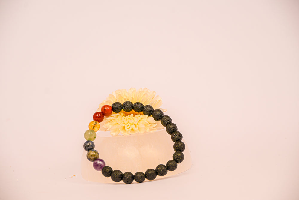 Kalavati Agate Divine Seven Chakra Bracelet