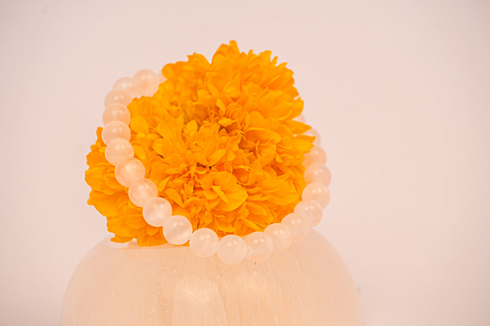 Kalavati Agate Divine White Aura Bracelet