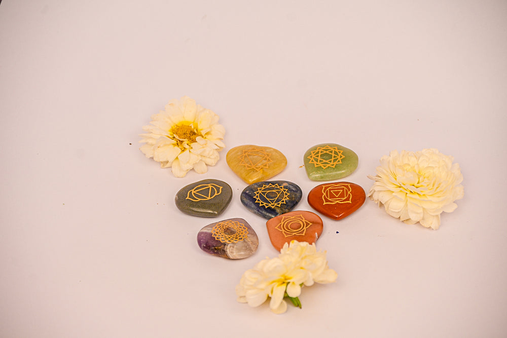 Kalavati Agate 7 Chakra Healing Stone Set