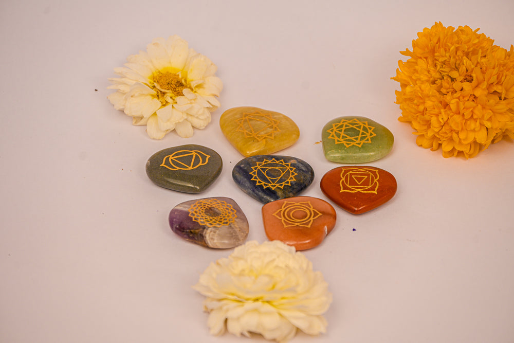 Kalavati Agate 7 Chakra Healing Stone Set