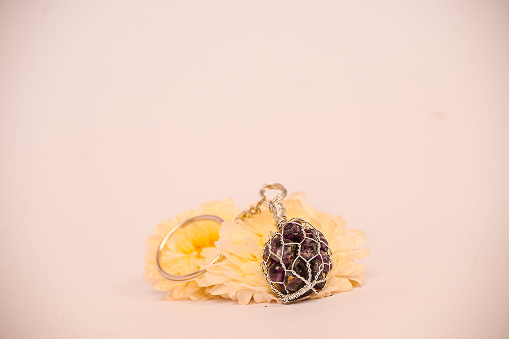 Kalavati Agate Amethyst Bliss Keychain