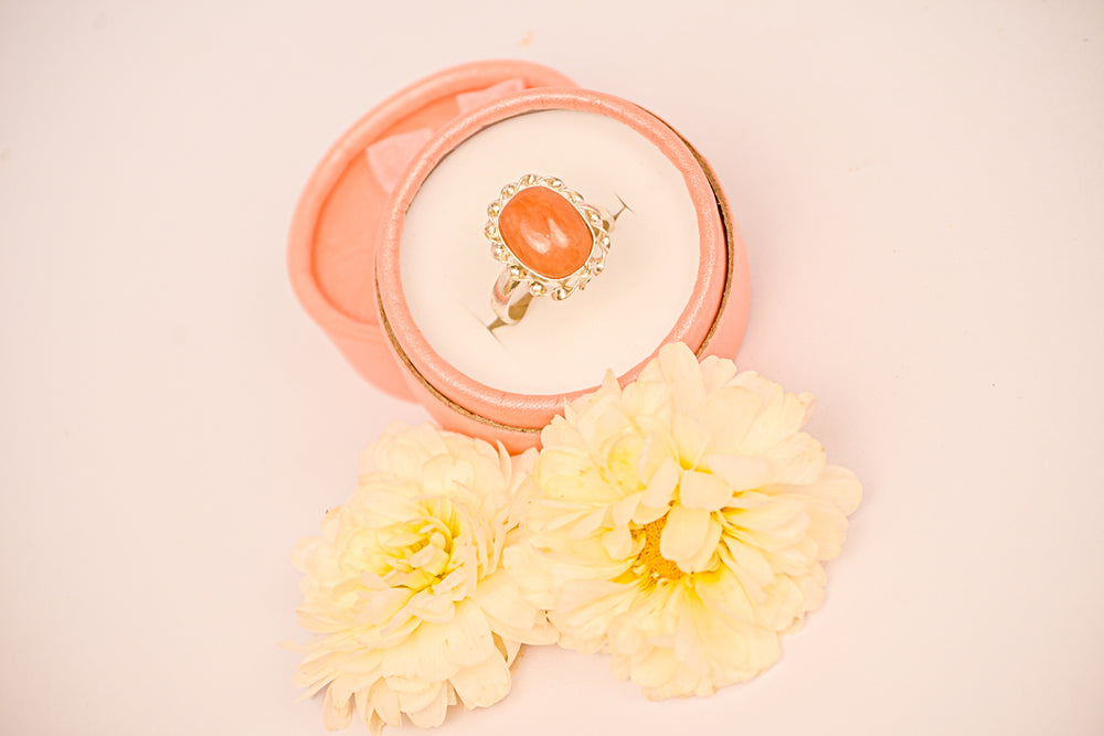 Kalavati Agate Amber Bliss  Ring