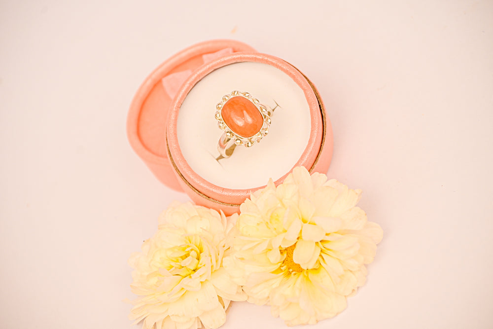 Kalavati Agate Amber Bliss  Ring