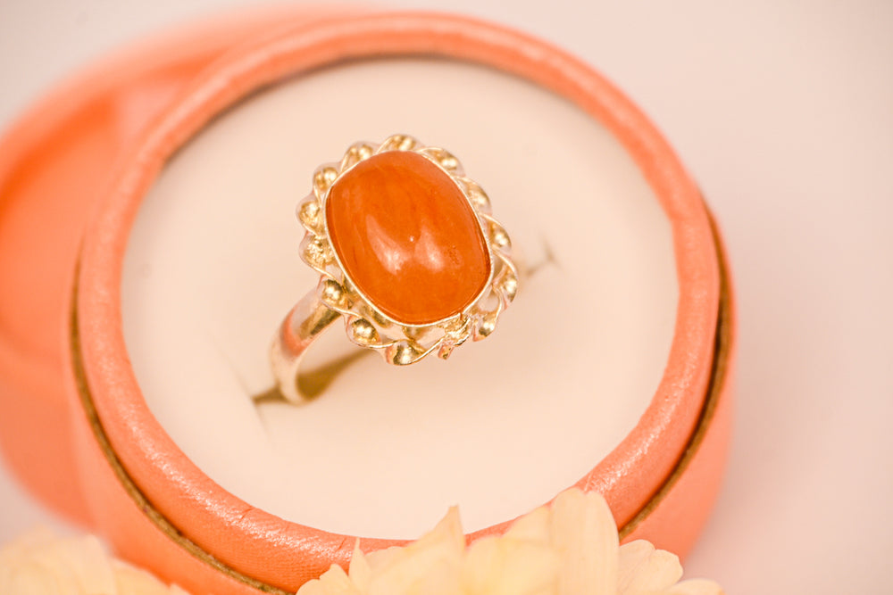 Kalavati Agate Amber Bliss  Ring