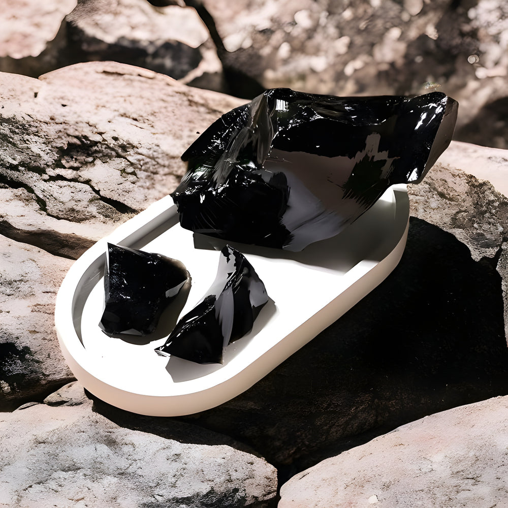 Kalavati Agate Premium Natural Black Obsidian Raw Crystal
