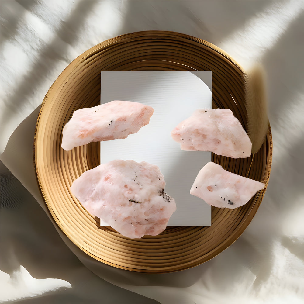 Kalavati Agate Natural Himalayan Pink Salt Stone