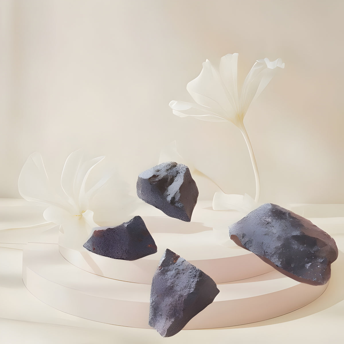 Kalavati Agate Raw Black Shungite Crystal