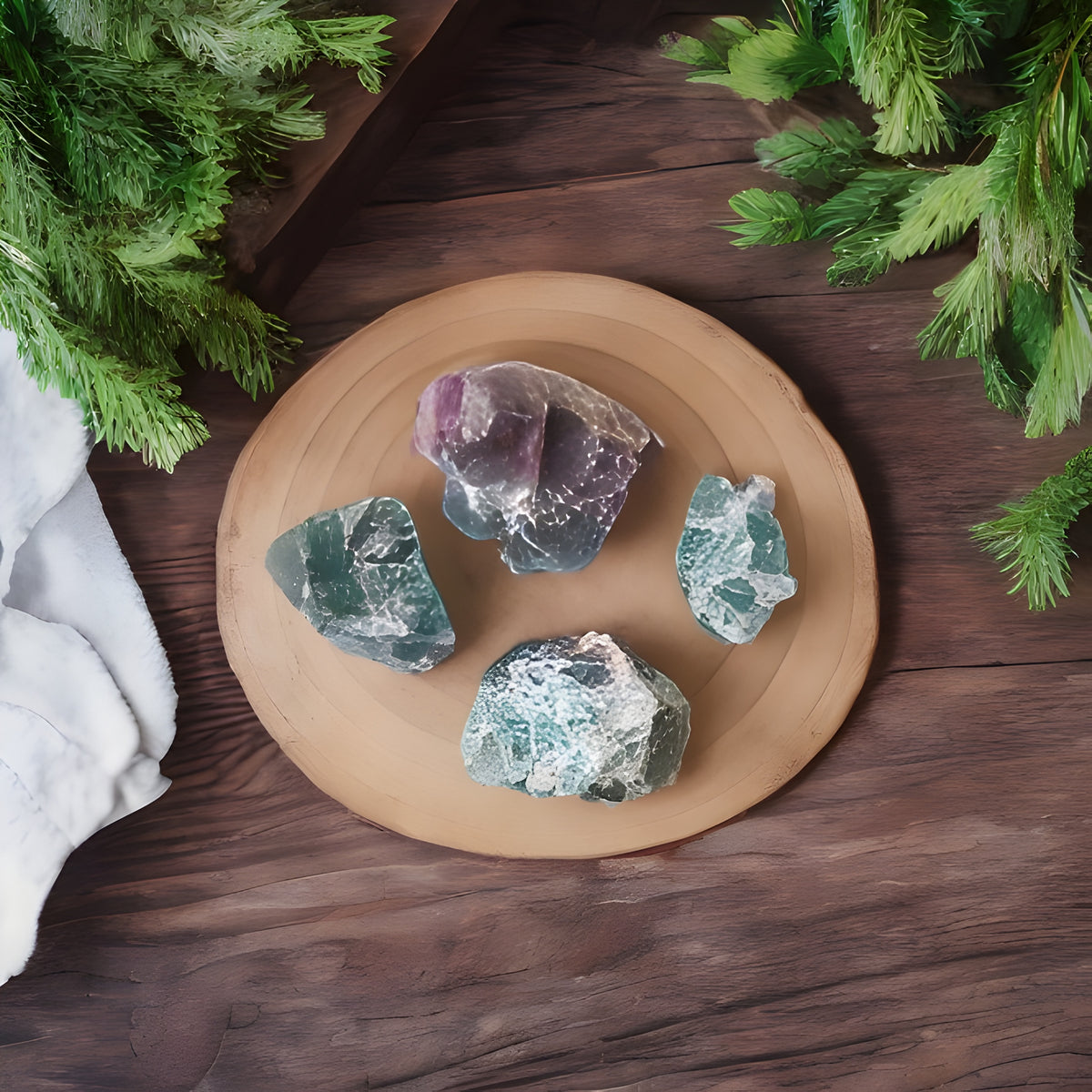 Kalavati Agate Premium Rainbow Fluorite Crystal