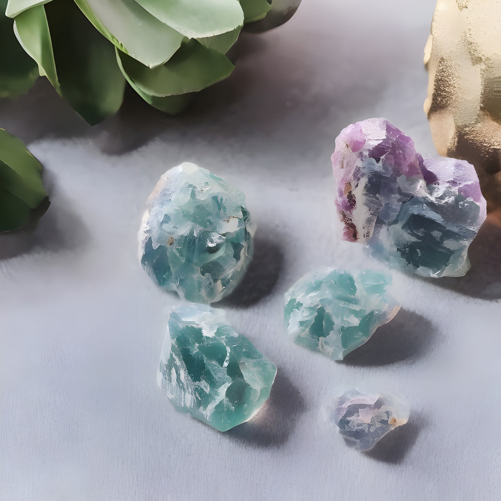 Kalavati Agate Premium Rainbow Fluorite Crystal