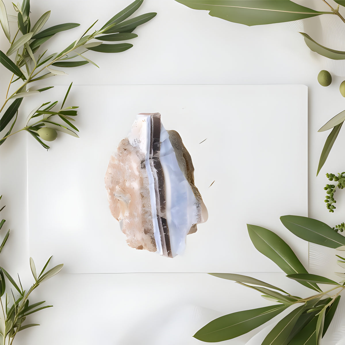 Kalavati Agate Premium Raw Peruvian Blue Opal Crystal