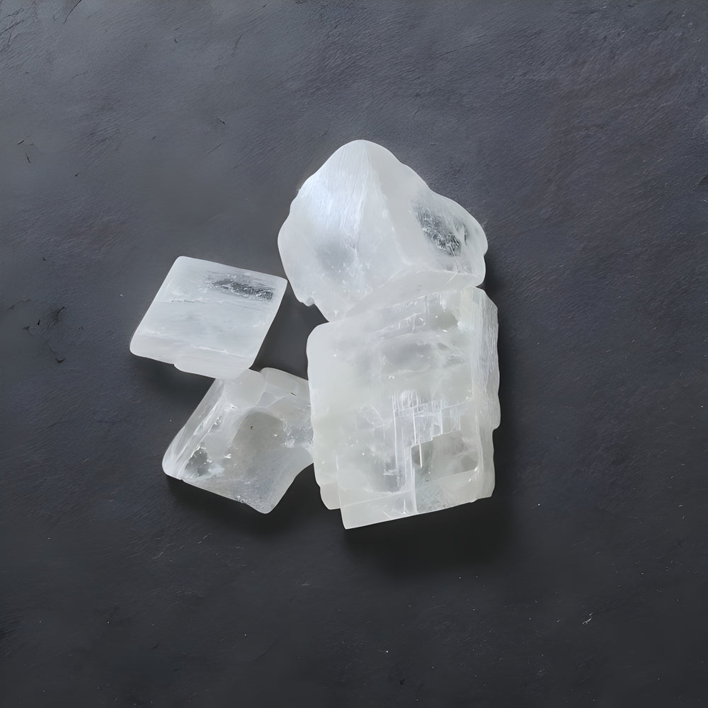 Kalavati Agate Natural White Selenite Stone