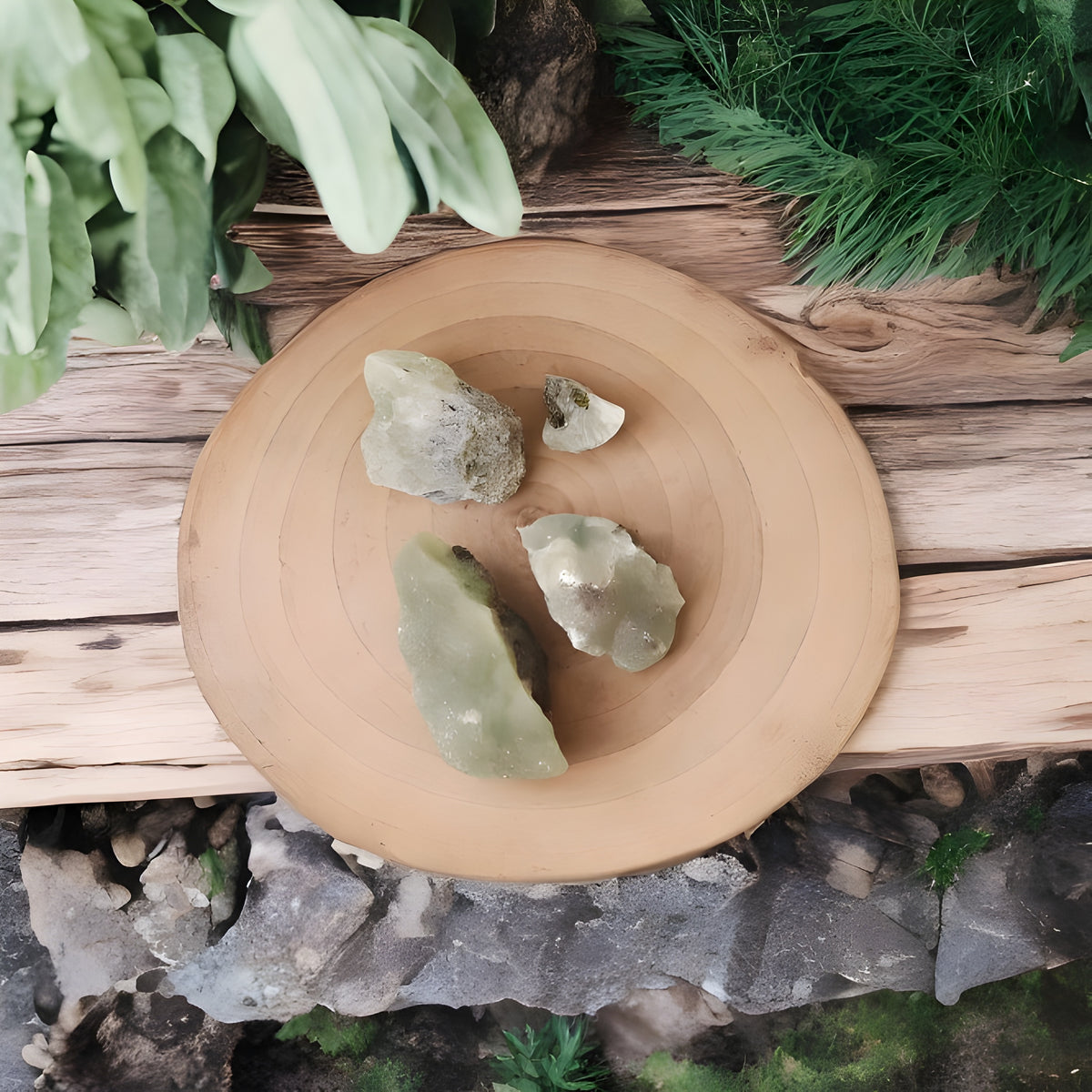 Kalavati Agate Premium Raw Prehnite Crystal