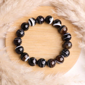 Premium Black Sulemani Gemstone Bracelet
