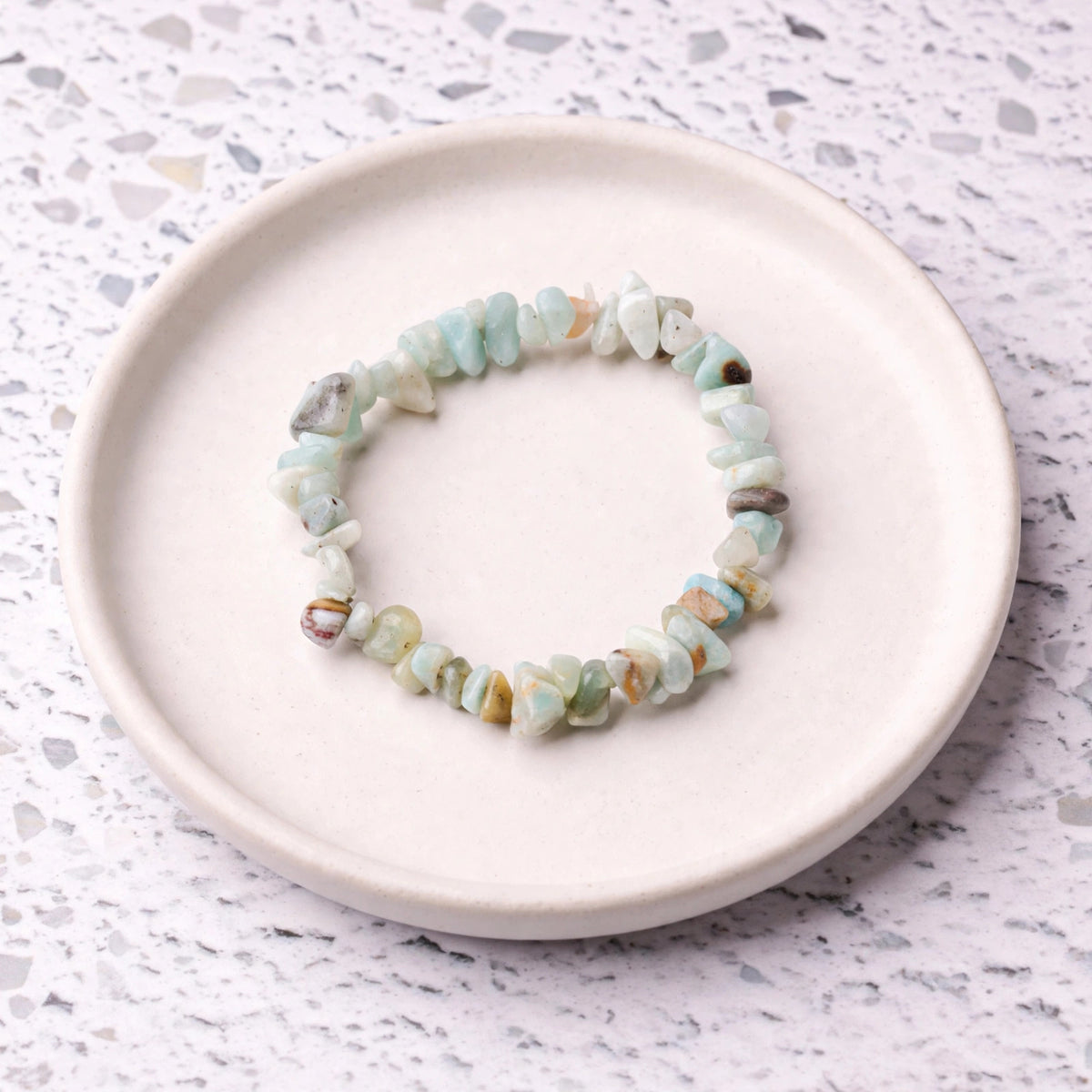 Kalavati Agate Authentic Amazonite Chip Bracelet