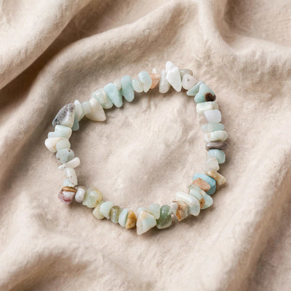 Kalavati Agate Authentic Amazonite Chip Bracelet