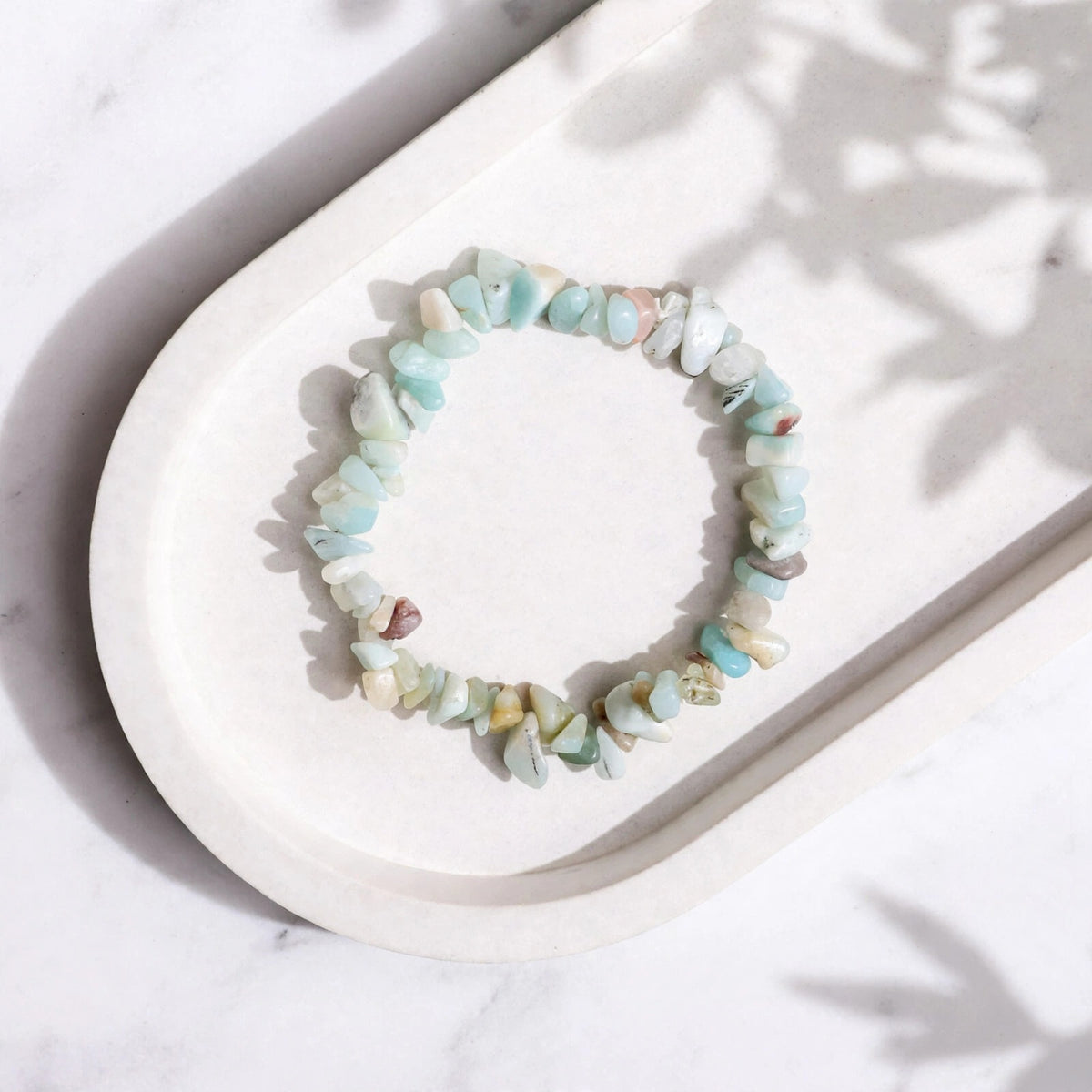 Kalavati Agate Authentic Amazonite Chip Bracelet
