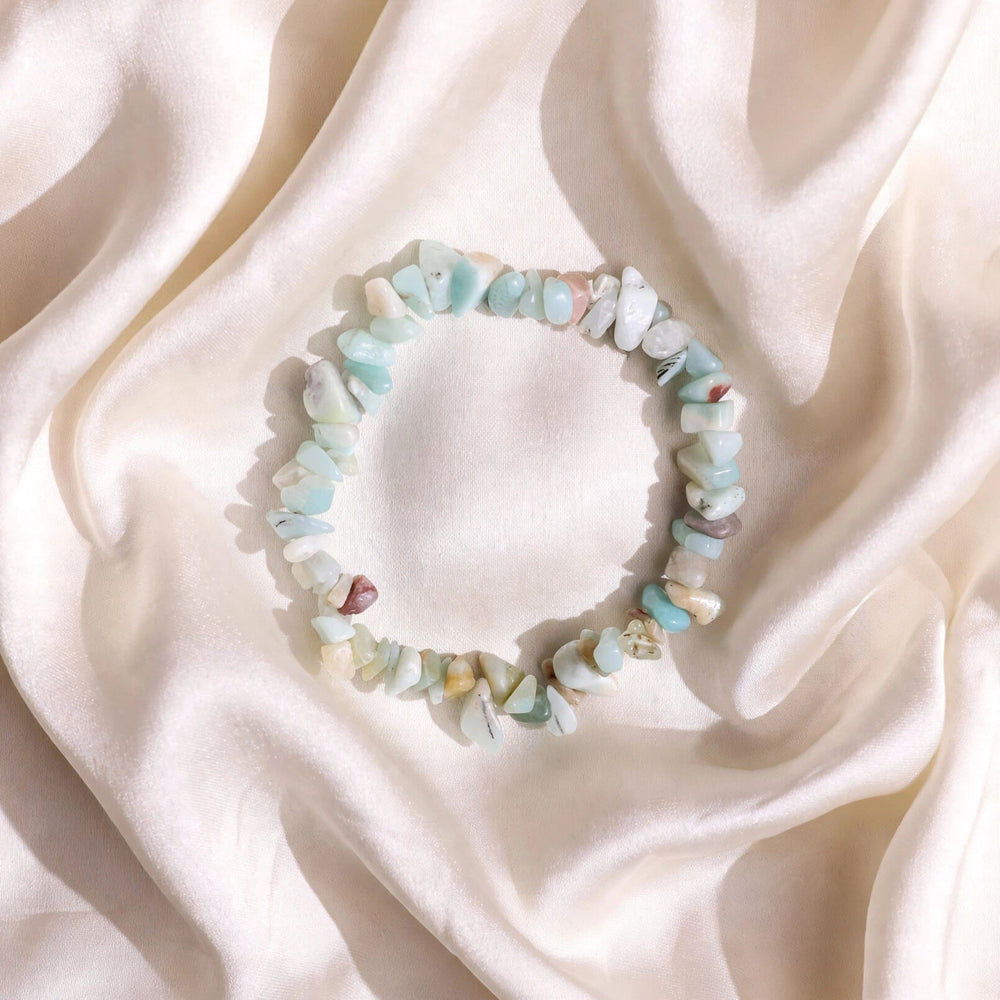 Kalavati Agate Authentic Amazonite Chip Bracelet