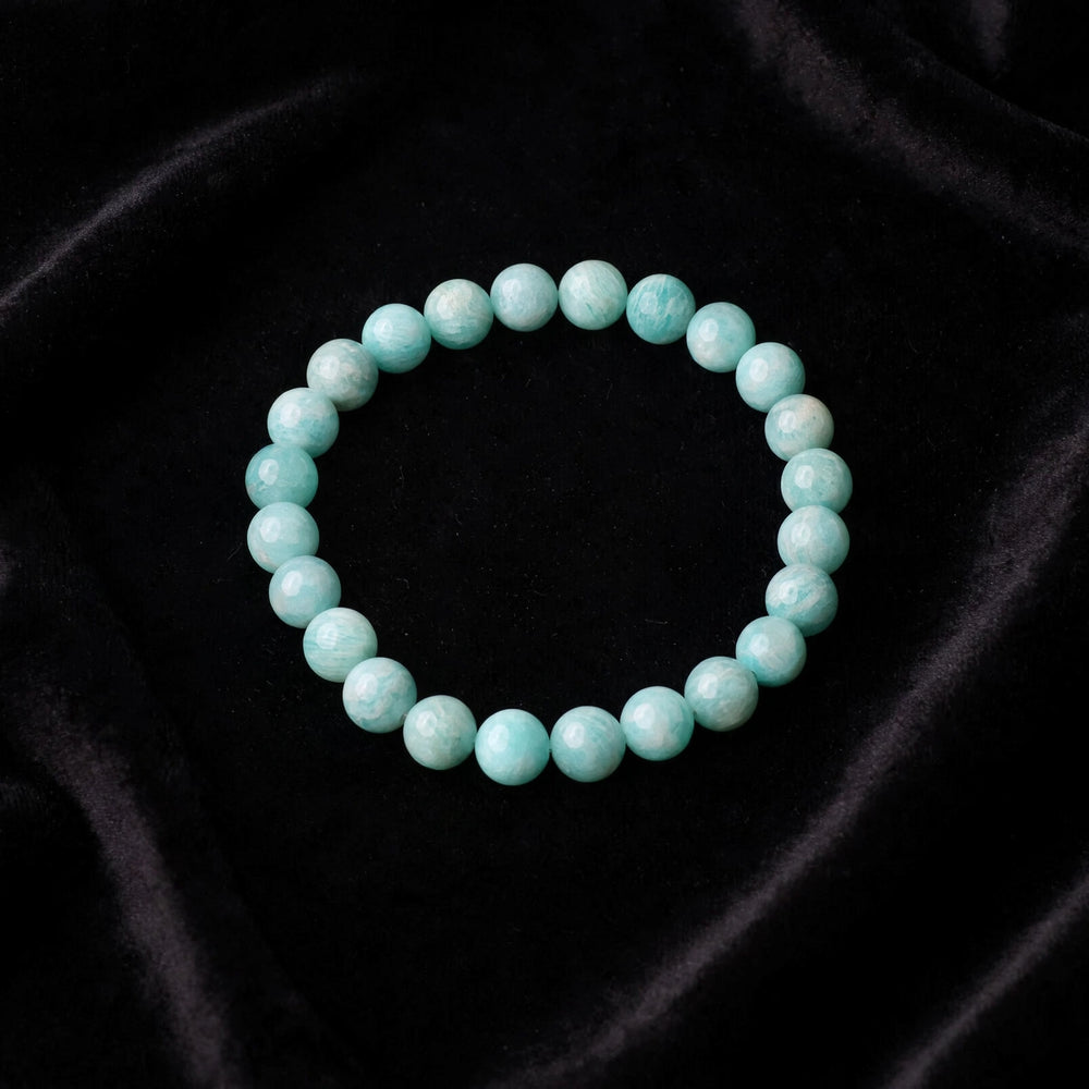 Natural Blue Amazonite Crystal Bracelet