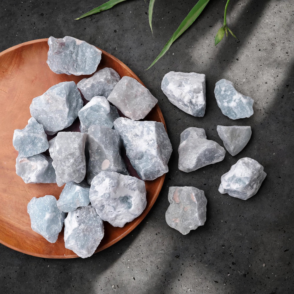 Kalavati Agate Premium Raw Angelite Stone