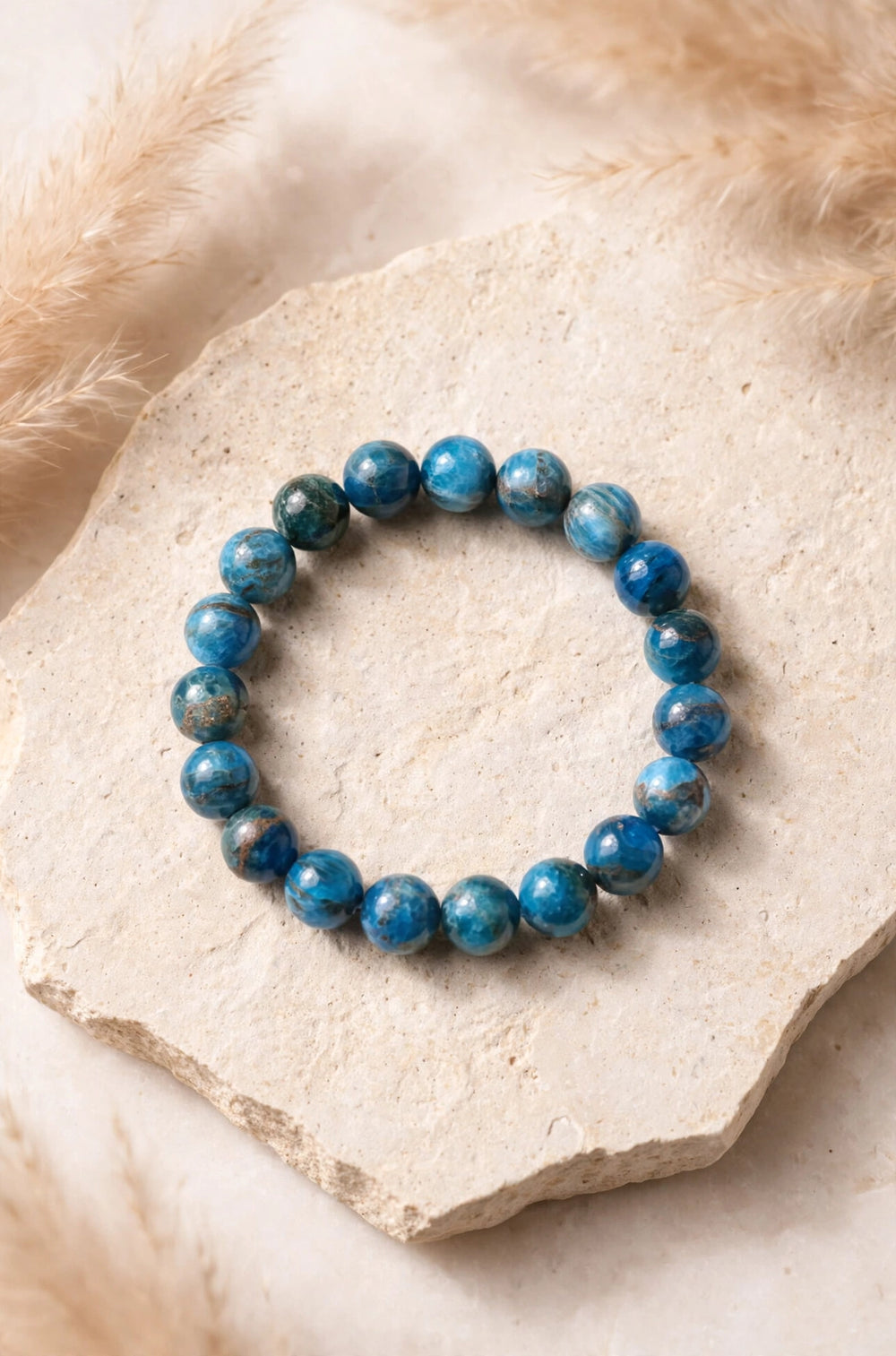 Premium Blue Apatite Crystal Bracelet