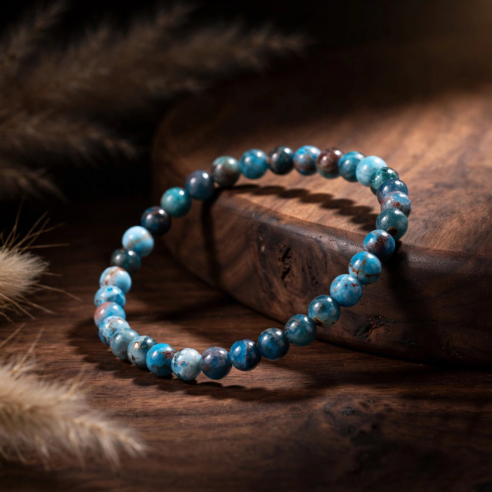 Premium Blue Apatite Crystal Bracelet