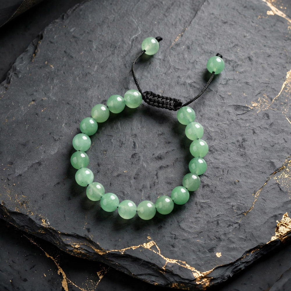 Natural Green Aventurine Thread Crystal Bracelet