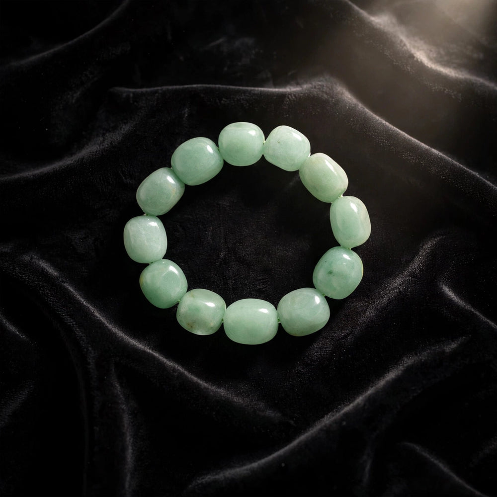 Kalavati Agate Divine Green Aventurine Energy Tumble Bracelet