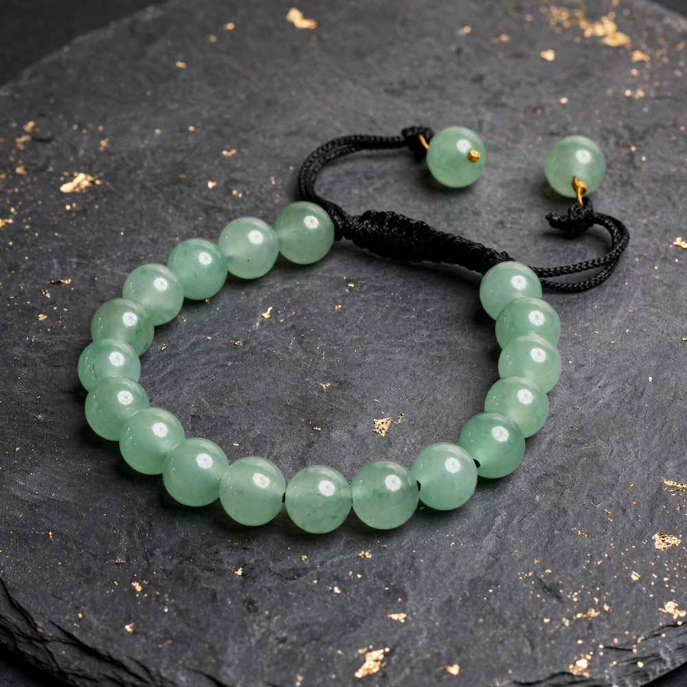 Natural Green Aventurine Thread Crystal Bracelet