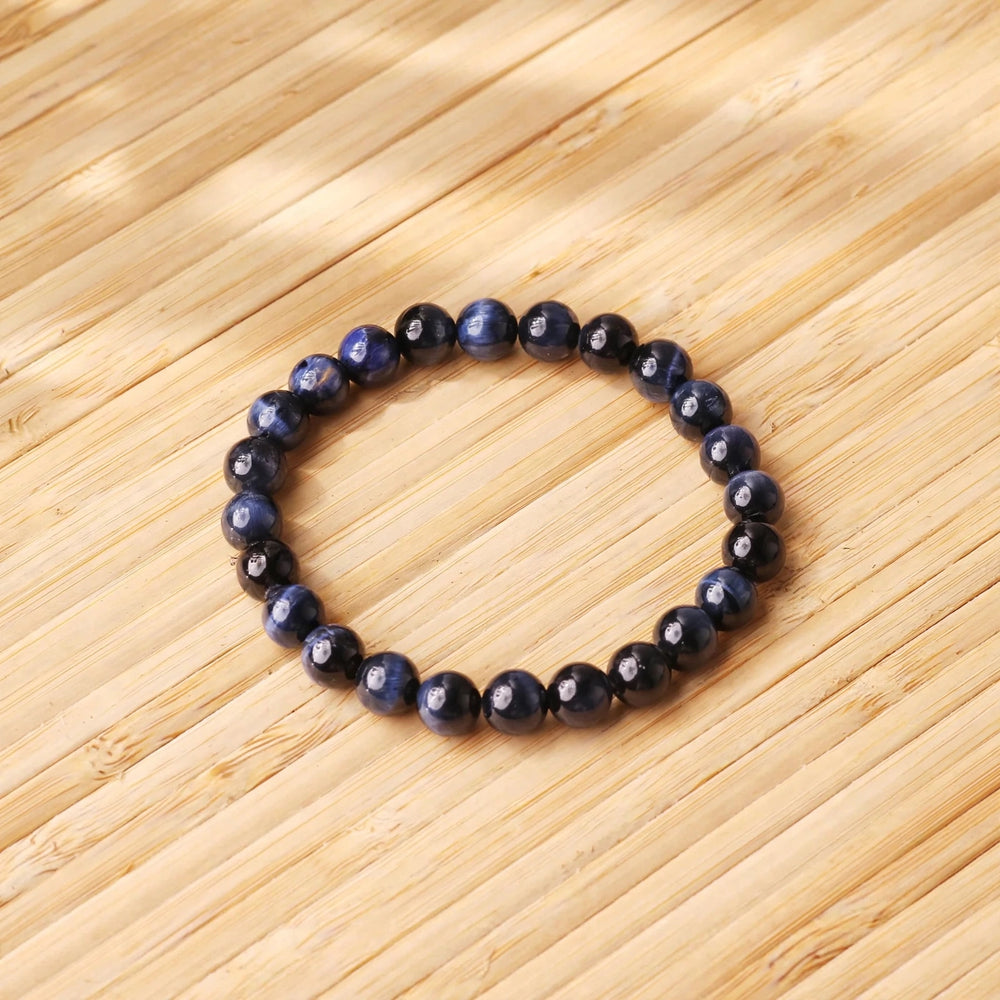 Premium Blue Tiger Eye Gemstone Bracelet