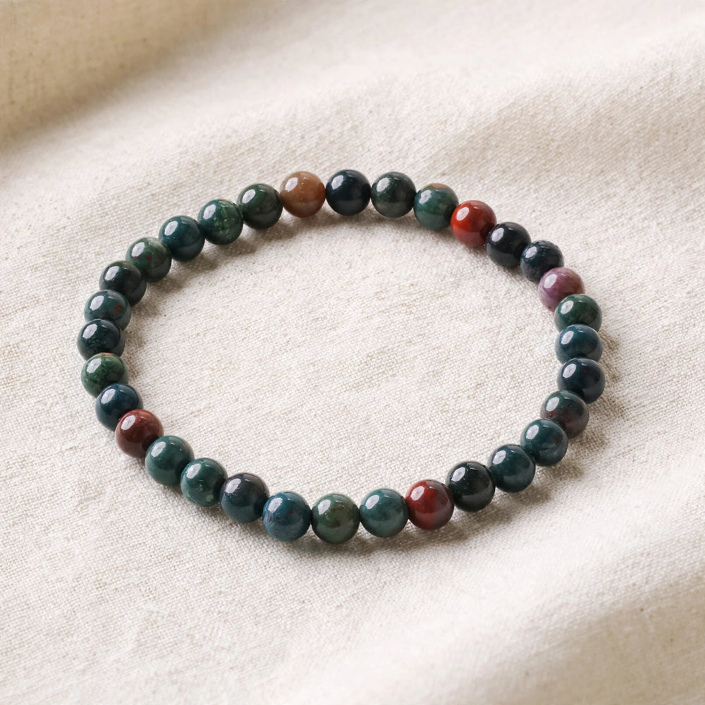Kalavati Agate Authentic Bloodstone Crystal Bracelet