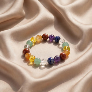 Kalavati Agate 7 Chakra Healing Crystal Bracelet