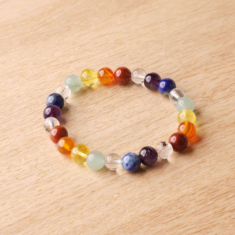 Kalavati Agate 7 Chakra Healing Crystal Bracelet
