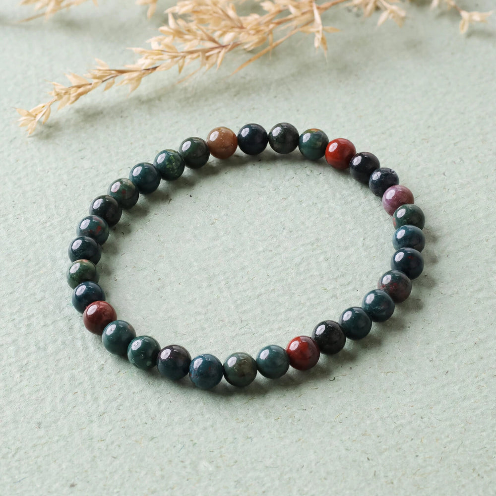 Kalavati Agate Authentic Bloodstone Crystal Bracelet