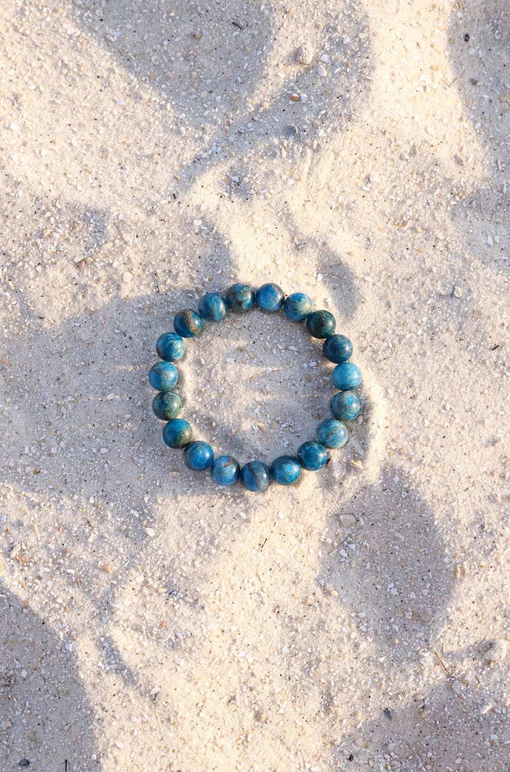 Kalavati Agate Authentic Blue Apatite Crystal Bracelet