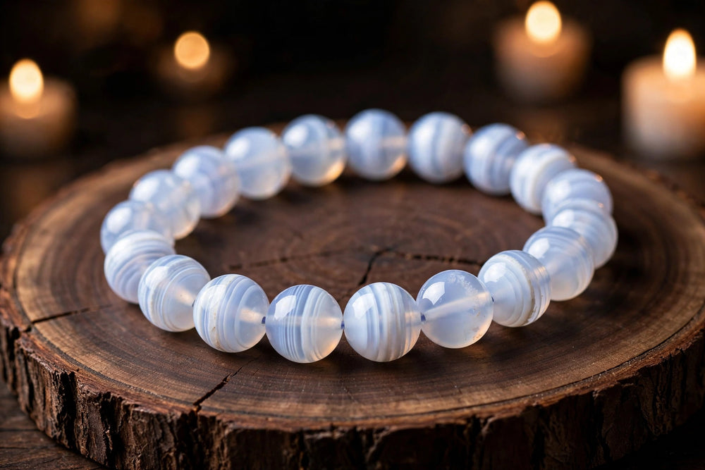 Authentic Blue Lace Agate Bracelet